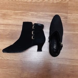 Black Suede Ankle  Boots